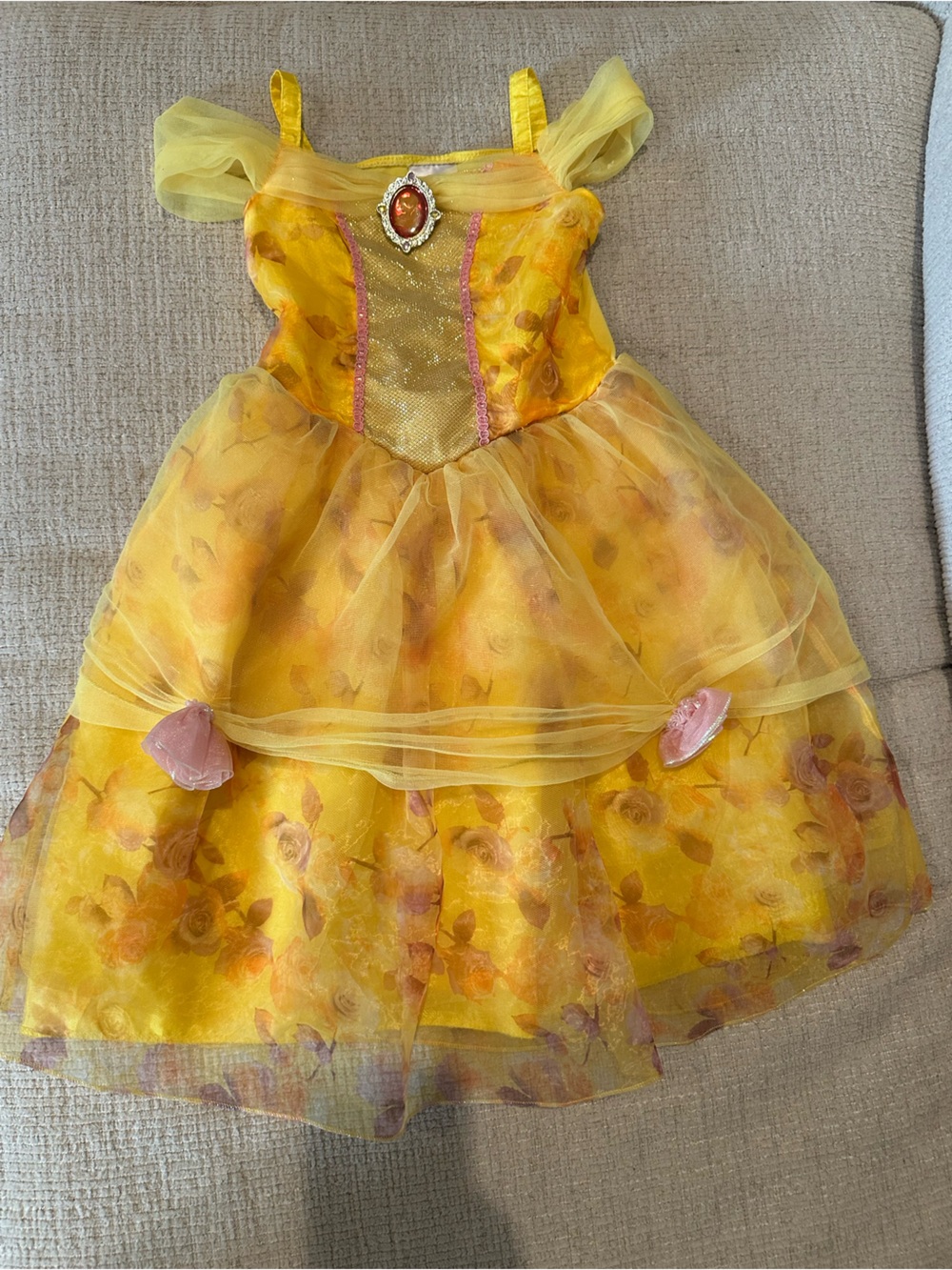 Disney Belle Tulle Princess Dress Costume size 3